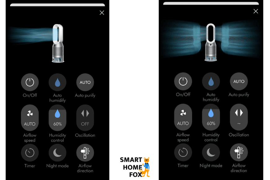 commandes purificateurs d'air