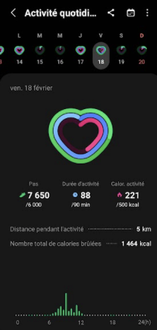 écran d'accueil samsung galaxy watch 4