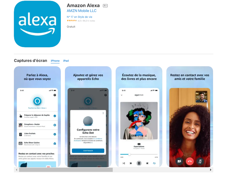 application Amazon Alexa