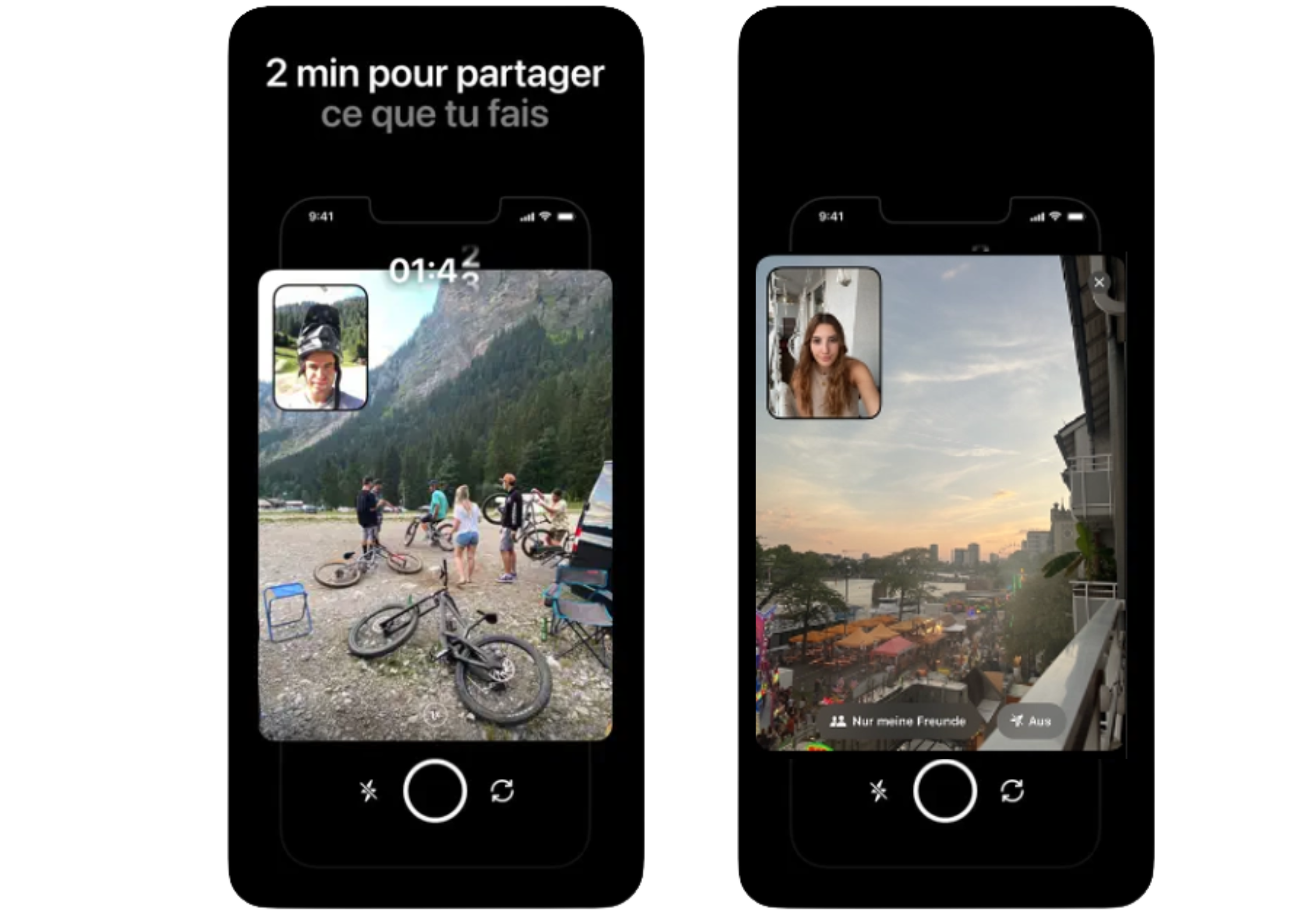 application bereal selfie