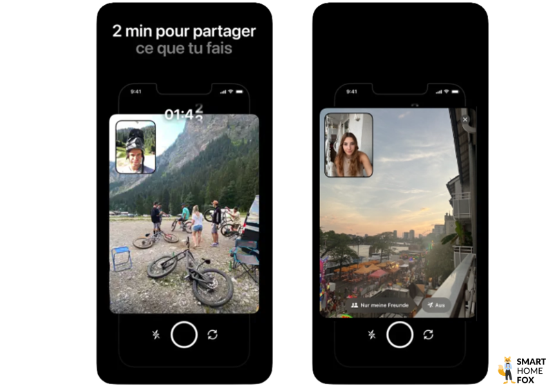 application bereal selfie