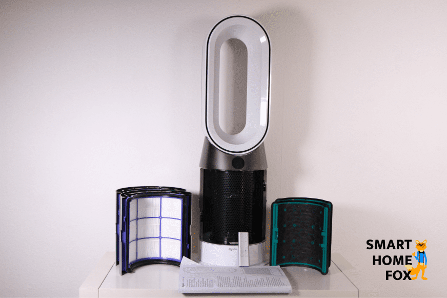 Contenu de l'emballage du Dyson Pure Hot+Cool HP04