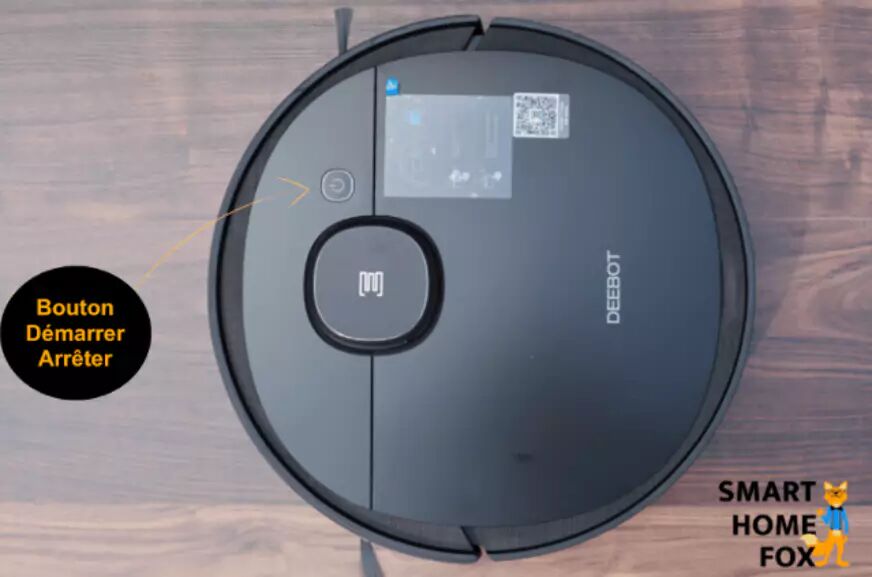 aspirateur robot ecovacs deebot t8 aivi bouton controle