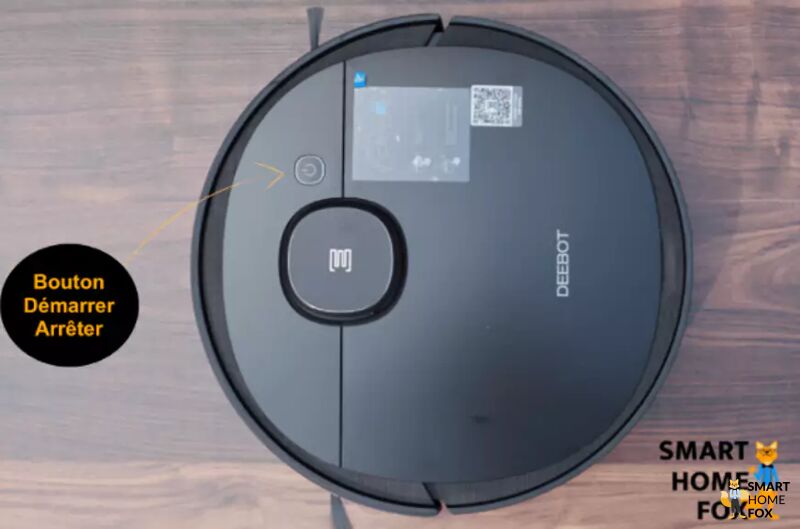 aspirateur robot ecovacs deebot t8 aivi bouton controle