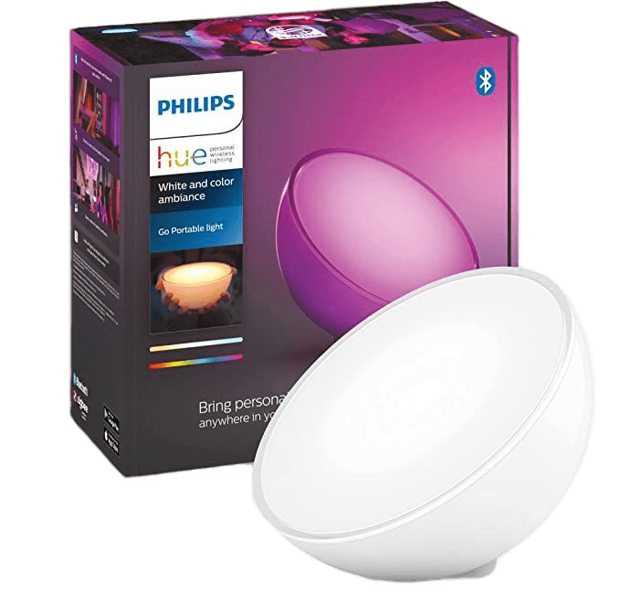 lampe connectee philips hue go portable