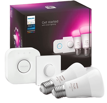 kit demarrage philips hue white color ambiance