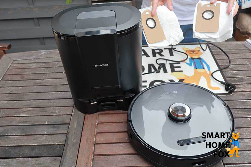 proscenic m8 pro et station d'aspiration