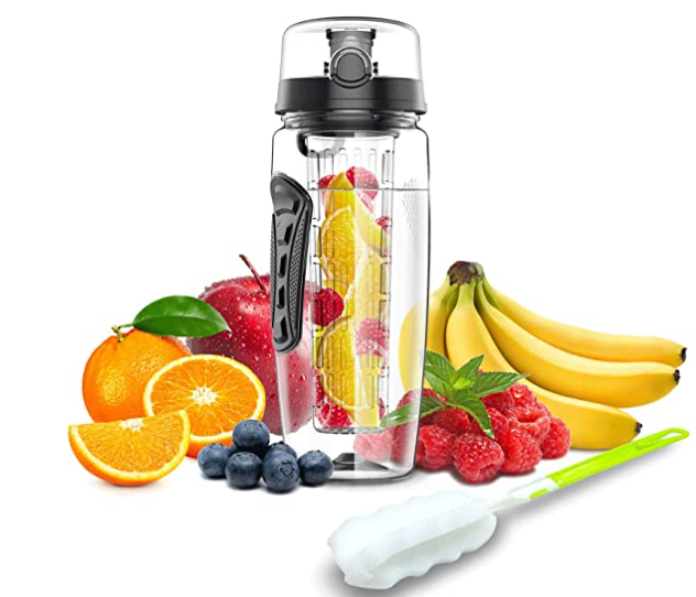 bouteille d'eau infuseur à fruits