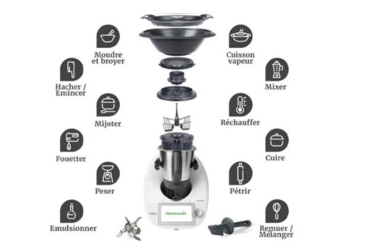 fonctions thermomix TM6 comparaison robot patissier
