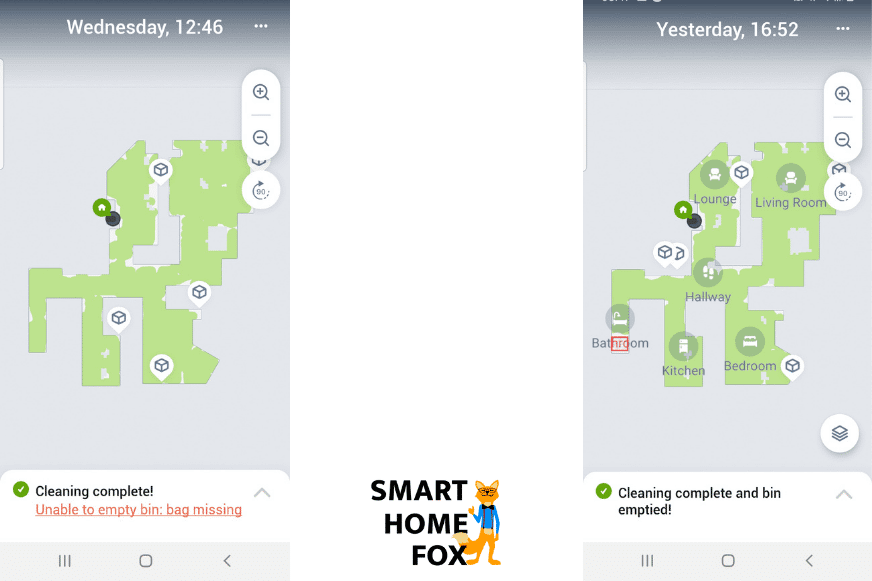 roomba J7+ scanne l'appartement