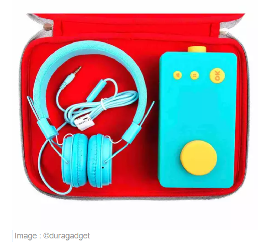 DURAGADGET Pack 2x Casques Audio Enfant Compatible avec Lunii, ma